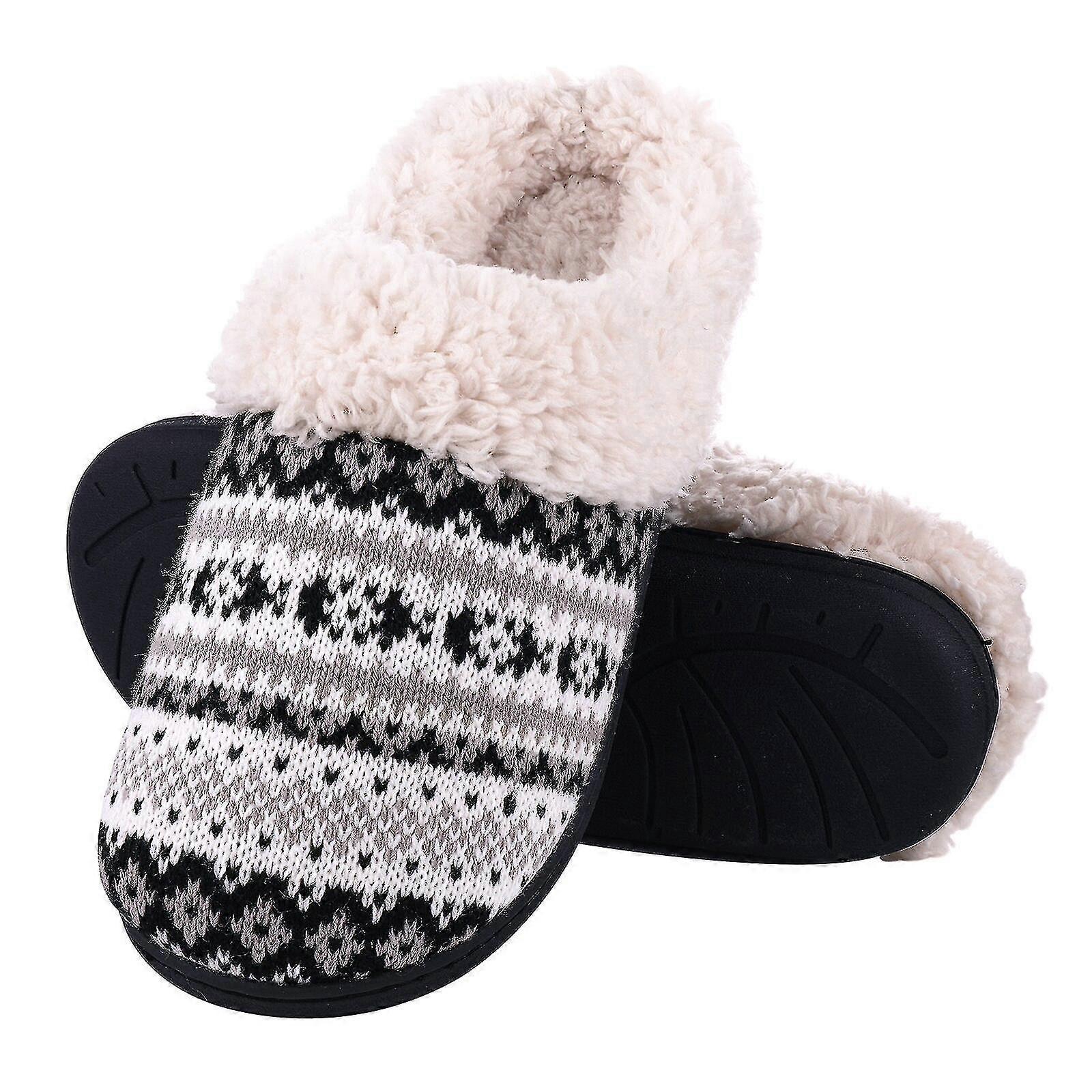Warm Cotton Slippers For Women Men Autumn And Winter Flats Soft Non-slip Fluffy Slippers Design Slides Indoor House Shoe Khaki4