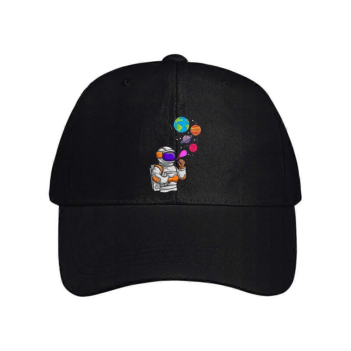 Astronaut Making Planet Soap Balloons Baseball Cap