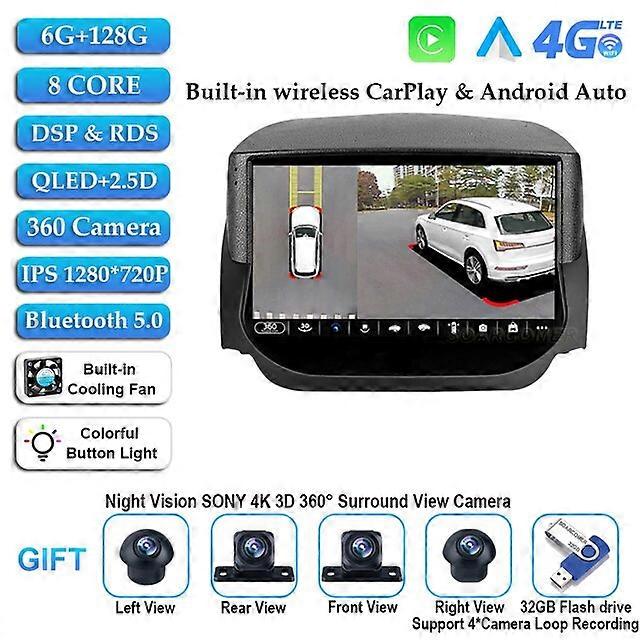 Android 12 For Ford EcoSport Eco Sport 2014 - 2018 Car Radio Multimedia Player GPS Navigation DSP Carplay NO 2 Din DVD