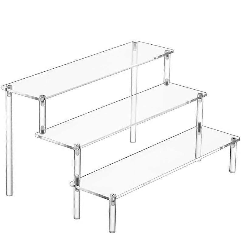 Acrylic Display Risers, Perfume Stand Organizer, Clear Acrylic Shelf Risers for Stands for Food, Tabletop Use