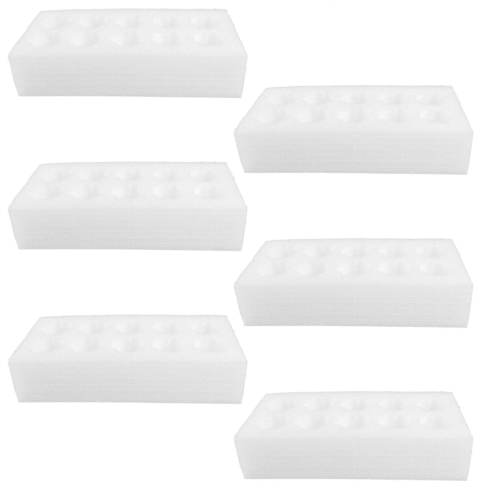 6 Sets Shatter-proof Egg Holder Portable Egg Protective Tray for Delivery Reusable Egg Holder(10 grids)