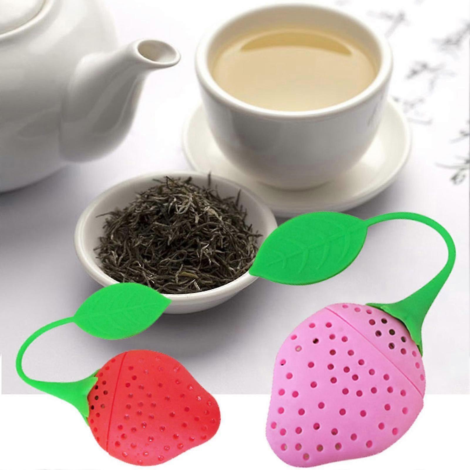 Tea Strainer Lemon Shaped Heat-resistant Silicone Loose Leaf Filter Tea Infuser For Kitchen