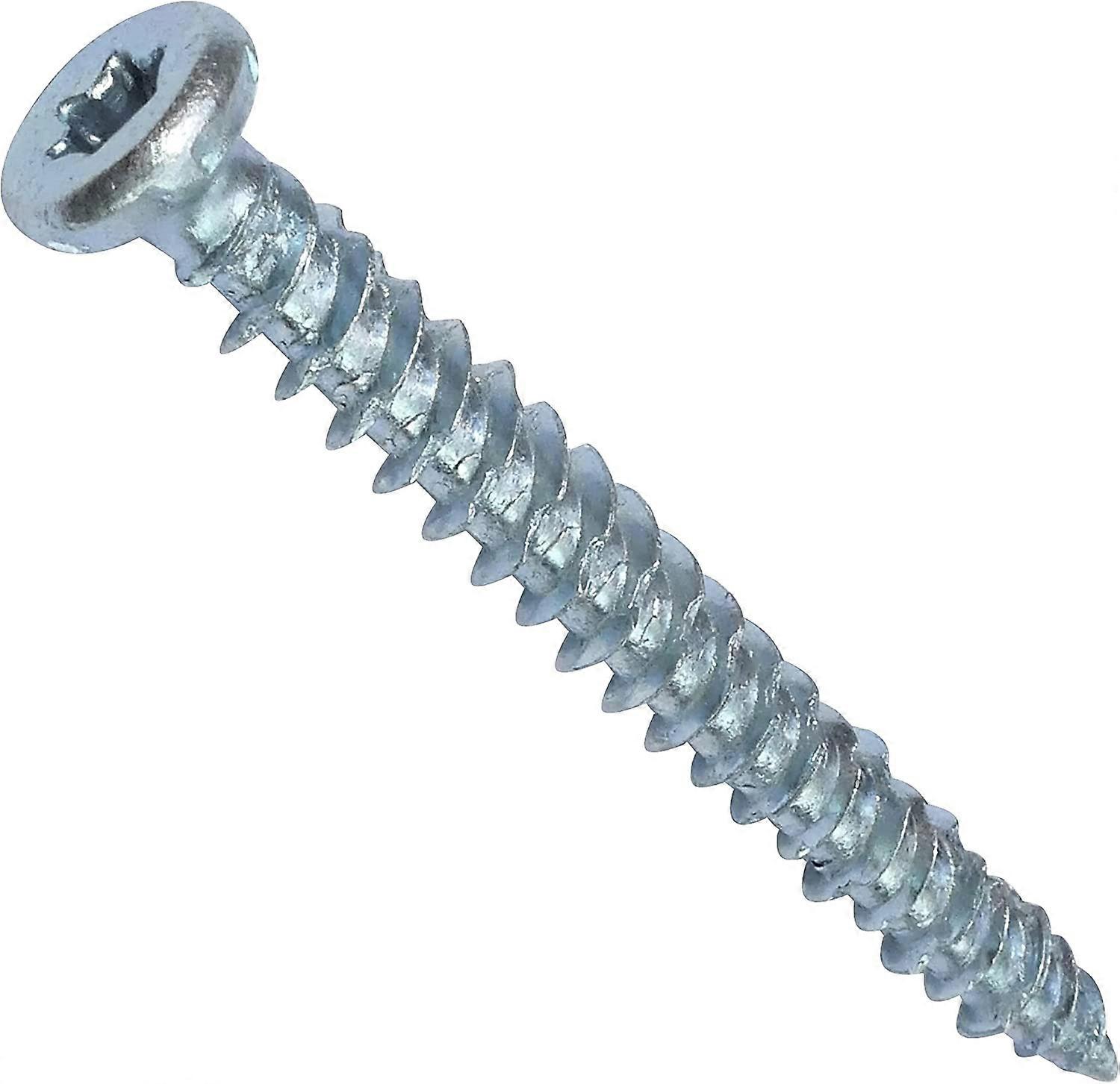 Set of 100 Direct anchoring screws for concrete 7.5x72mm conical countersunk head - with T30 star recess - direct fixing without dowel