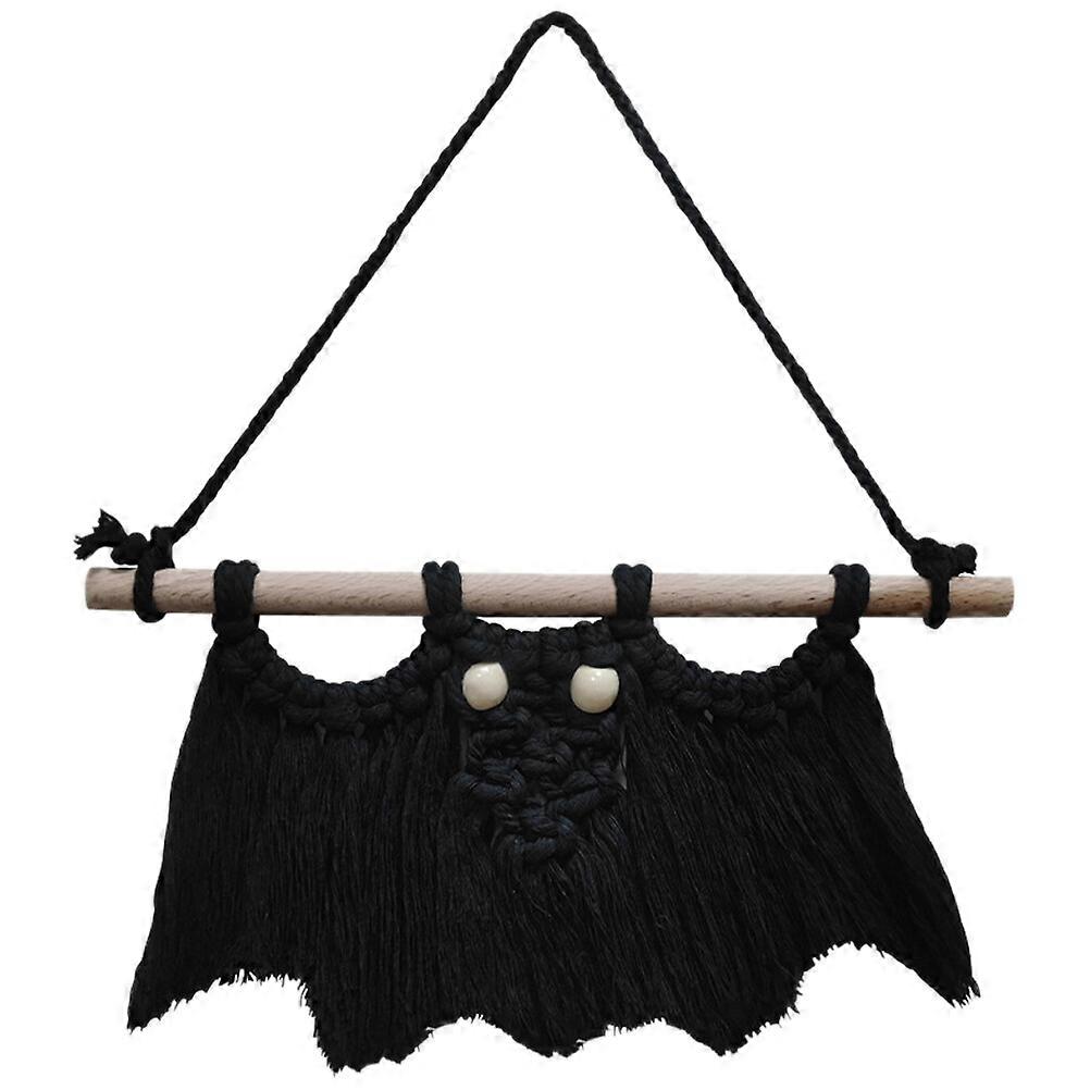 Halloween visící netopýr bavlněné lano tkané netopýr realistické party strašidelné závěsné netopýry přívěsek přívěsek