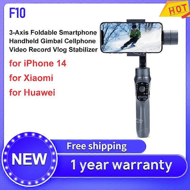F10 3-Axis Foldable Smartphone Handheld Gimbal Cellphone Video Record Vlog Stabilizer for iPhone 14 for   for Huawei