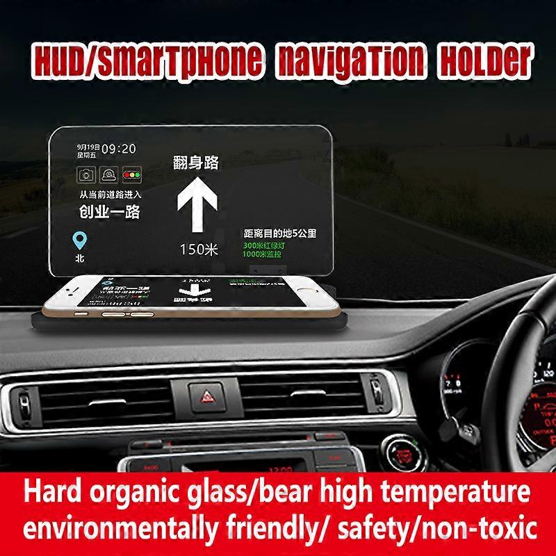 For The GPS HUD Navigation of the Car Head-Up Display 6.5-Inch High-Definition Reflector With an Image of Reflective Film Glass