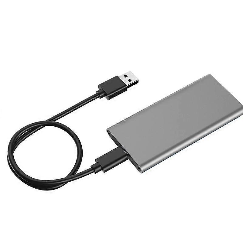 mSATA to USB 3.1 SSD Enclosure Adapter Case with USB Type C Interface for 30*50mm/30*25mm mSATA Internal Solid State Hard Drive