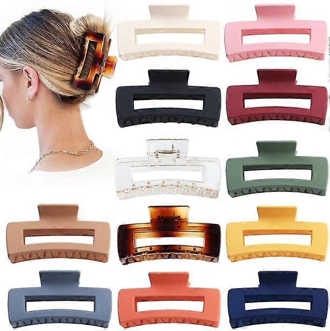 Square Hair Claw Clips , Strong Hold Clips