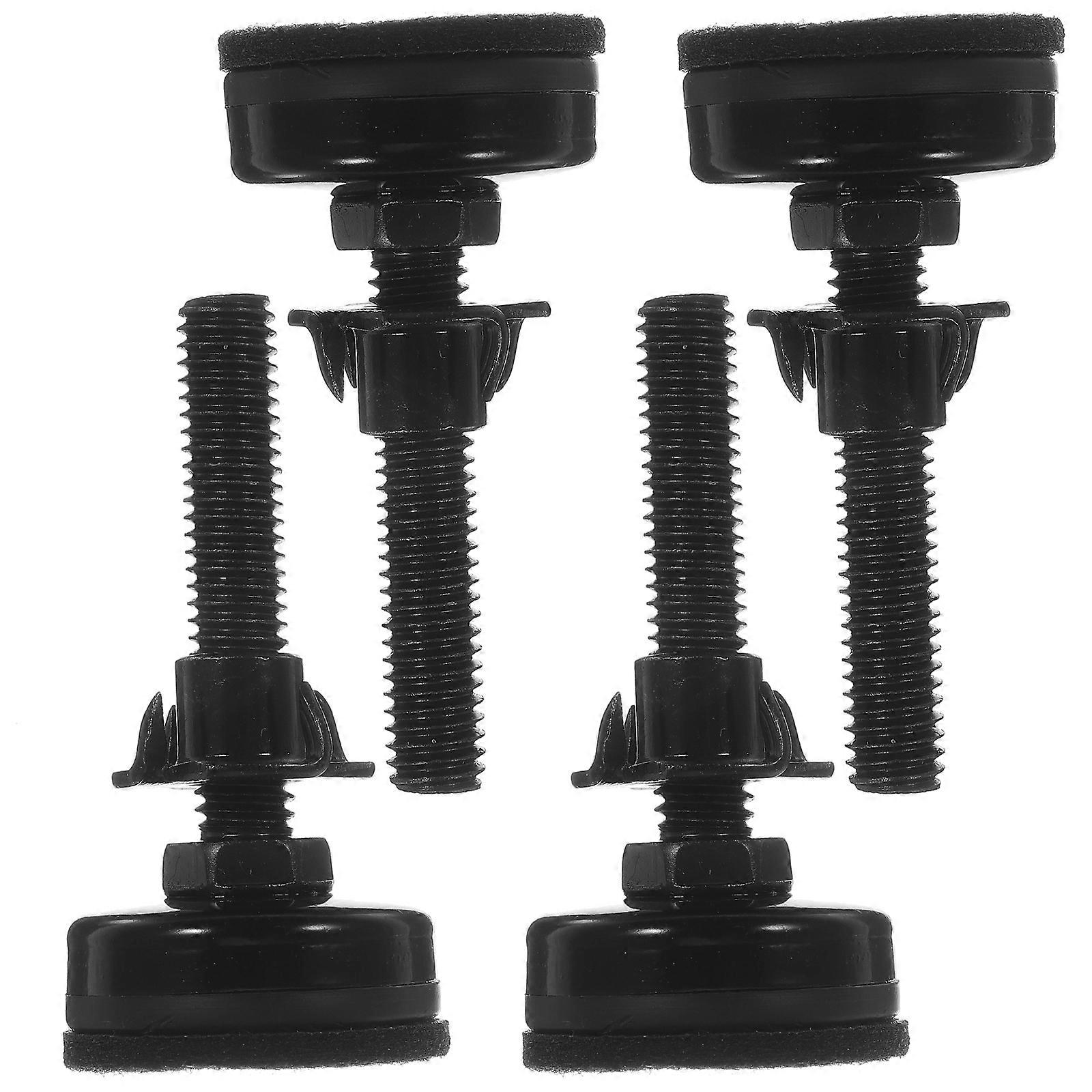 4 Sets Adjustable Leveling 3/8inch-16 Thread Feet Table Furniture Leveler with Felt Pads