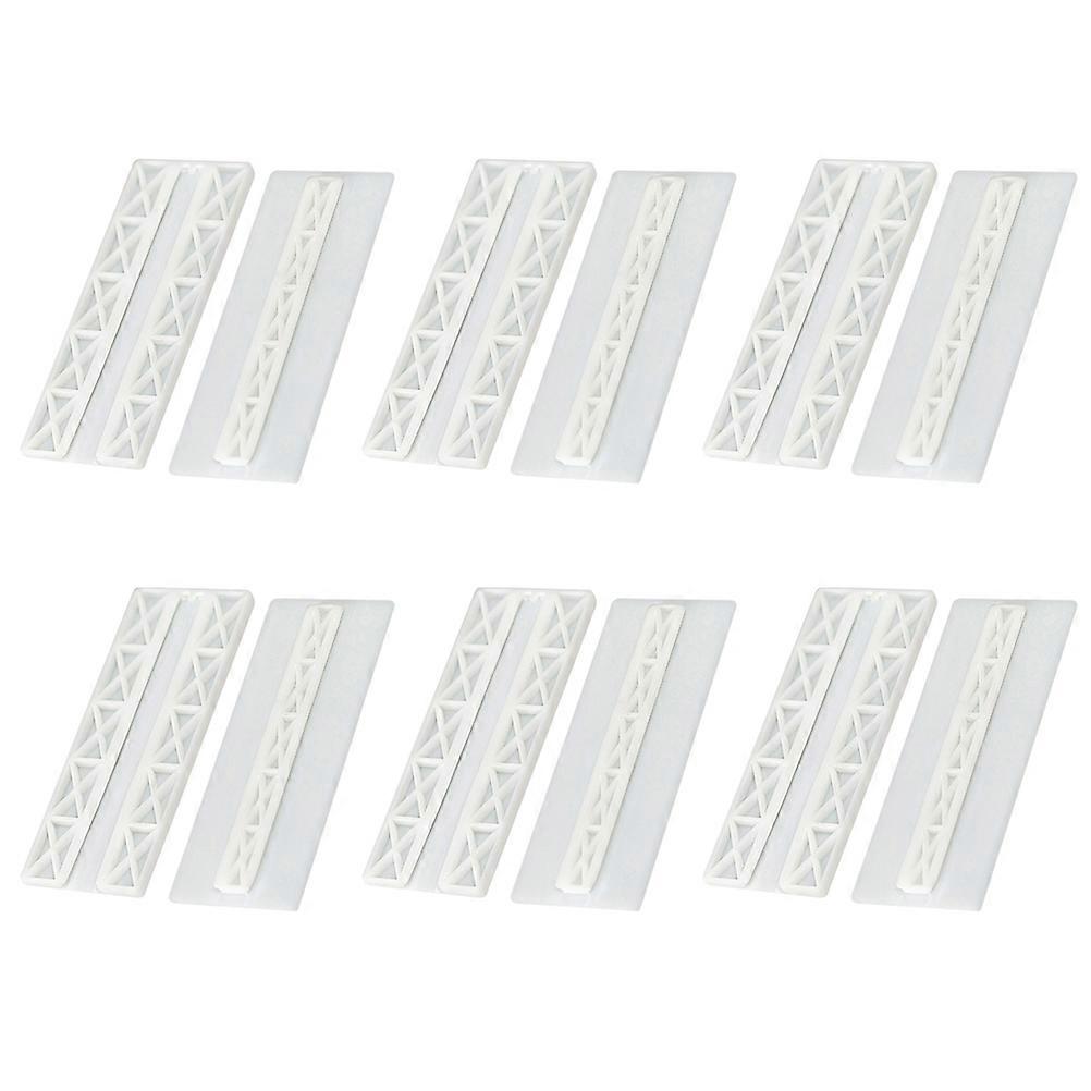 6 Pairs Cable Protectors Holder Socket Wall- Mounted Socket Fixator Self Adhesive Fixator Rack Cable Concealer Wall