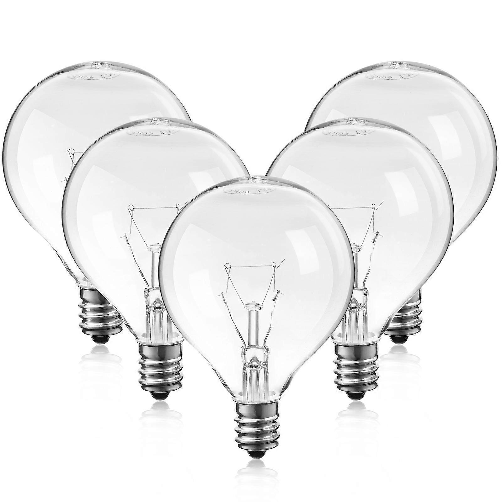 5 Pcs Lamp Bulbs 220V-230V Light Bulbs 25W 200 Lumen Replace Bulbs for Lava Lamps Strings Lamps