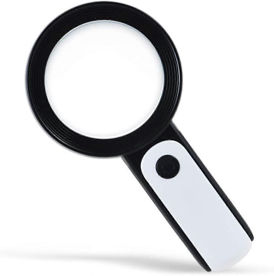 30X Lighted Magnifying Glass, 18LED Reading Magnifier, 3 Light Modes, Reading Magnifier for Visually Impaired, for Reading, Explorer, Jeweler, Seniors