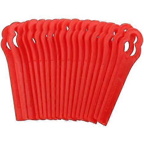 100-Pack Plastic Replacement Blades for Red Edger Trimmer
