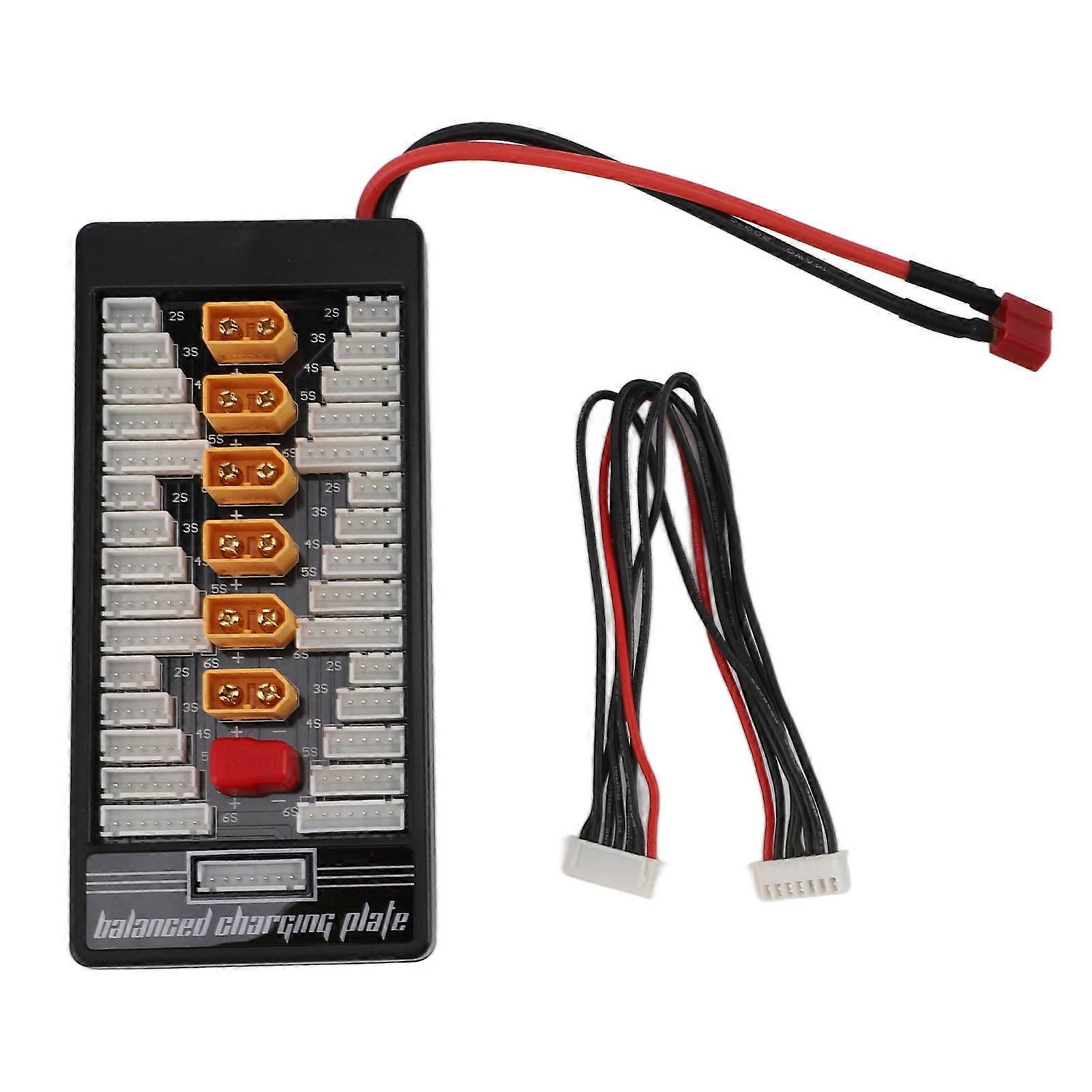LiPo Charging Board, High Efficiency, Stable and Safe, XT60 Plug, Heat Resistant, Lipo Parallel Charging Board for Electric Vehicles and Toys