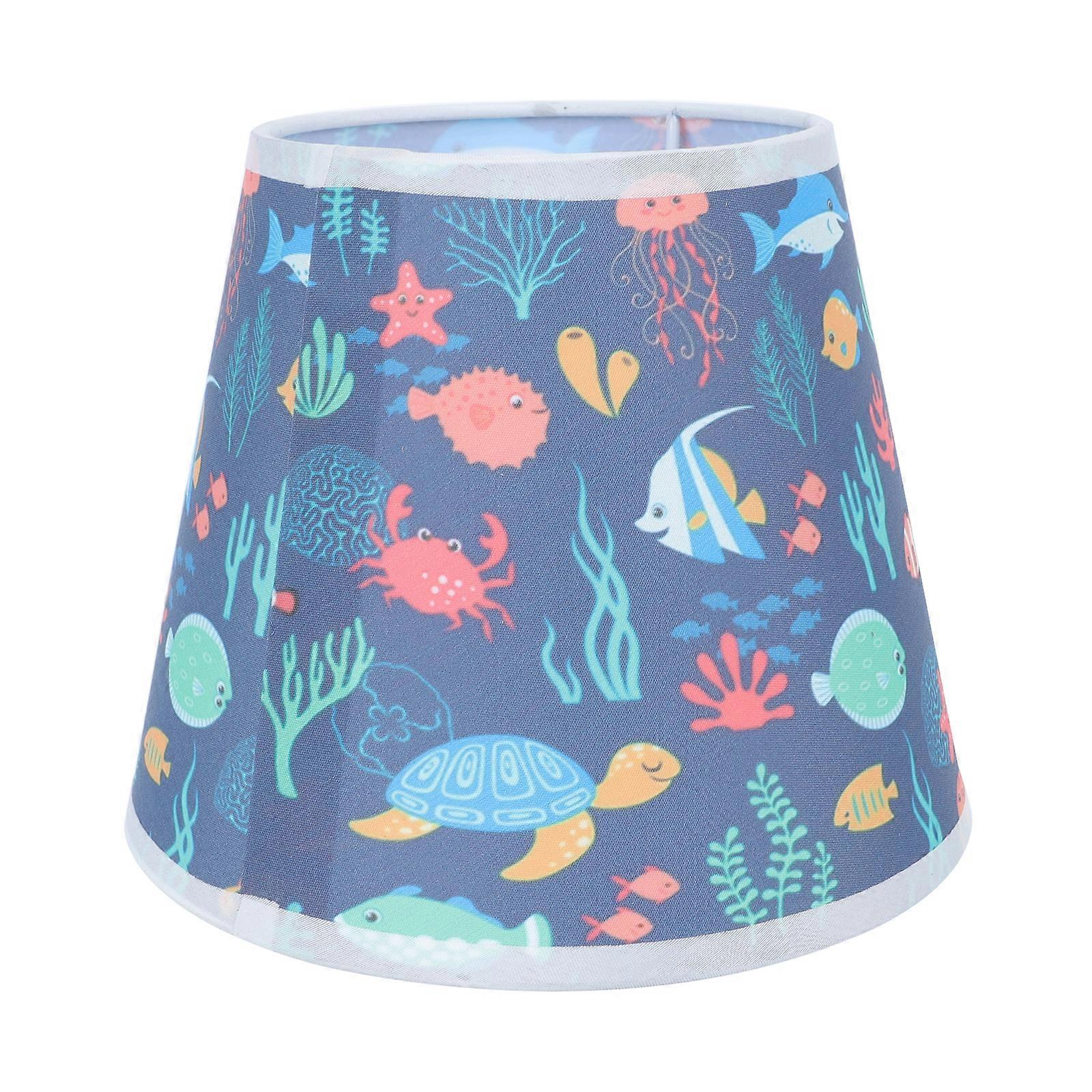 1pc Simple Cloth Craft Lampshade Desktop Lamp Cover DIY Decor Accessory