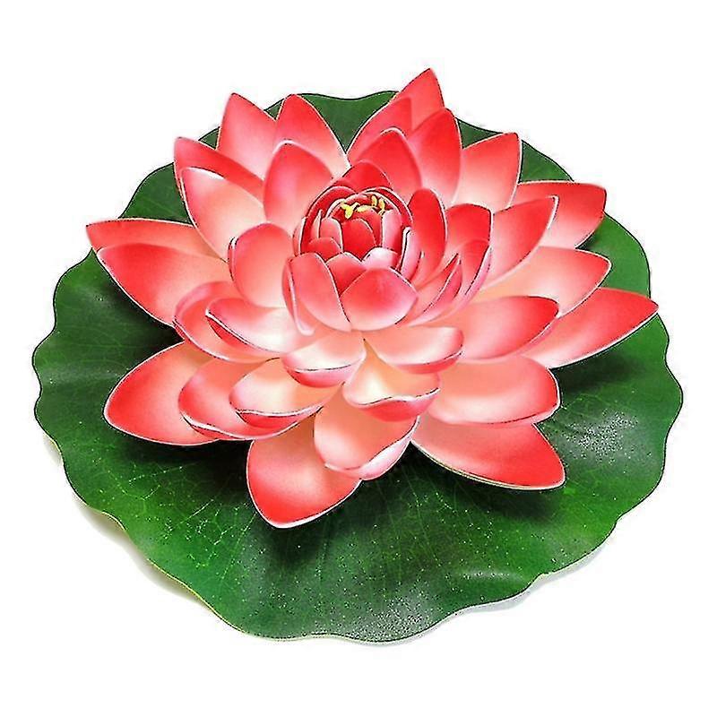 Artificial Lotus Flower Realistic Water Lily Pads For Pond Aquarium Pool Garden