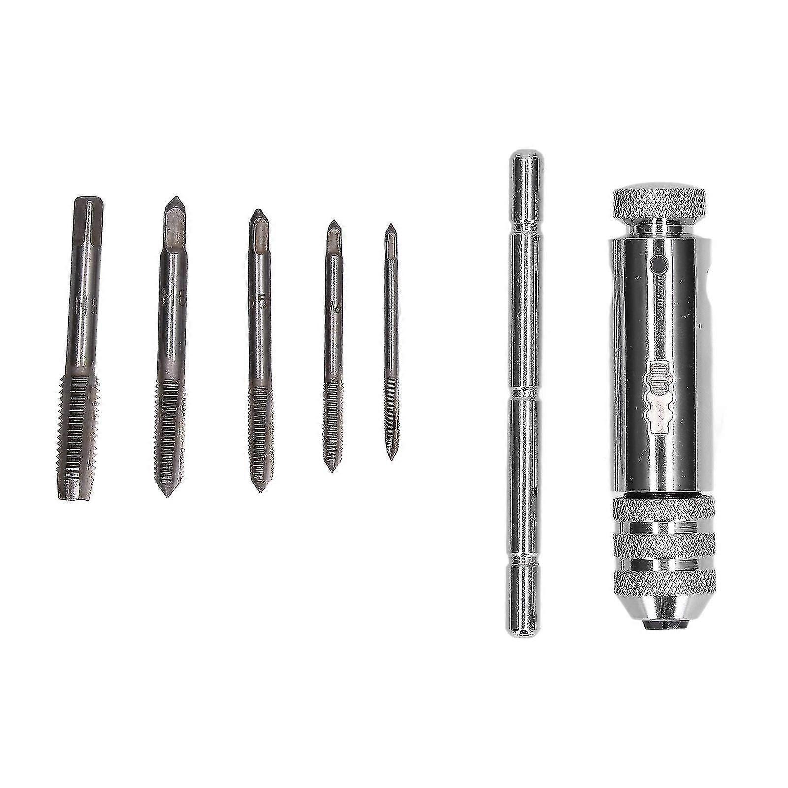 Ratchet Tap Wrench Rigid Hold 3 Positions Gear Box Adjustable Various Tap Sizes T Handle Tap Wrench For Faucet Reamer
