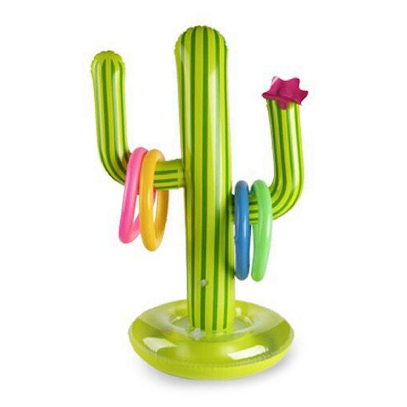Cactus Ring Toy Inflatable Pool Float Ring  Toys Interactive Party Toy for Kids