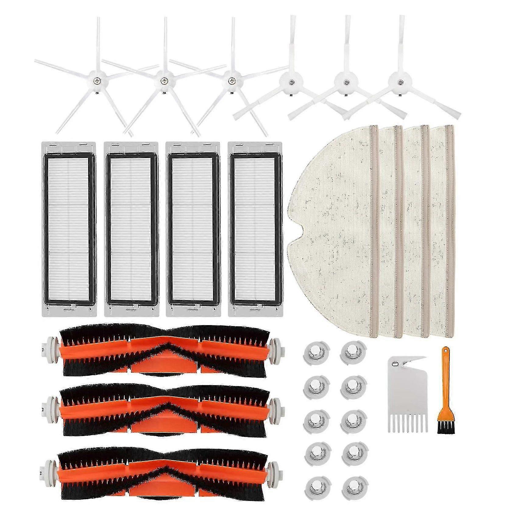 30 Pcs Replacement Parts Kit Compatible With Roborock S5 S6 E20 E25 E35 S50