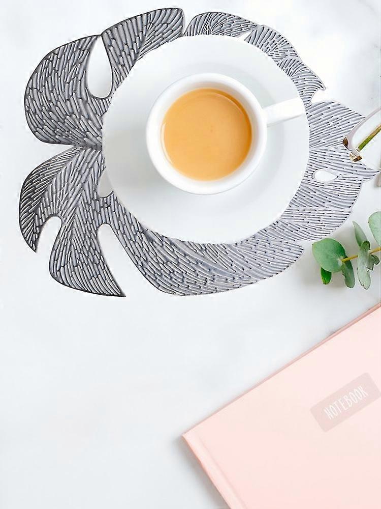 Placemat Artificial Leaves Table Placemats PVC High-quality 3345cm Simulated Turtle Back Leaf Thermal Insulation Mat