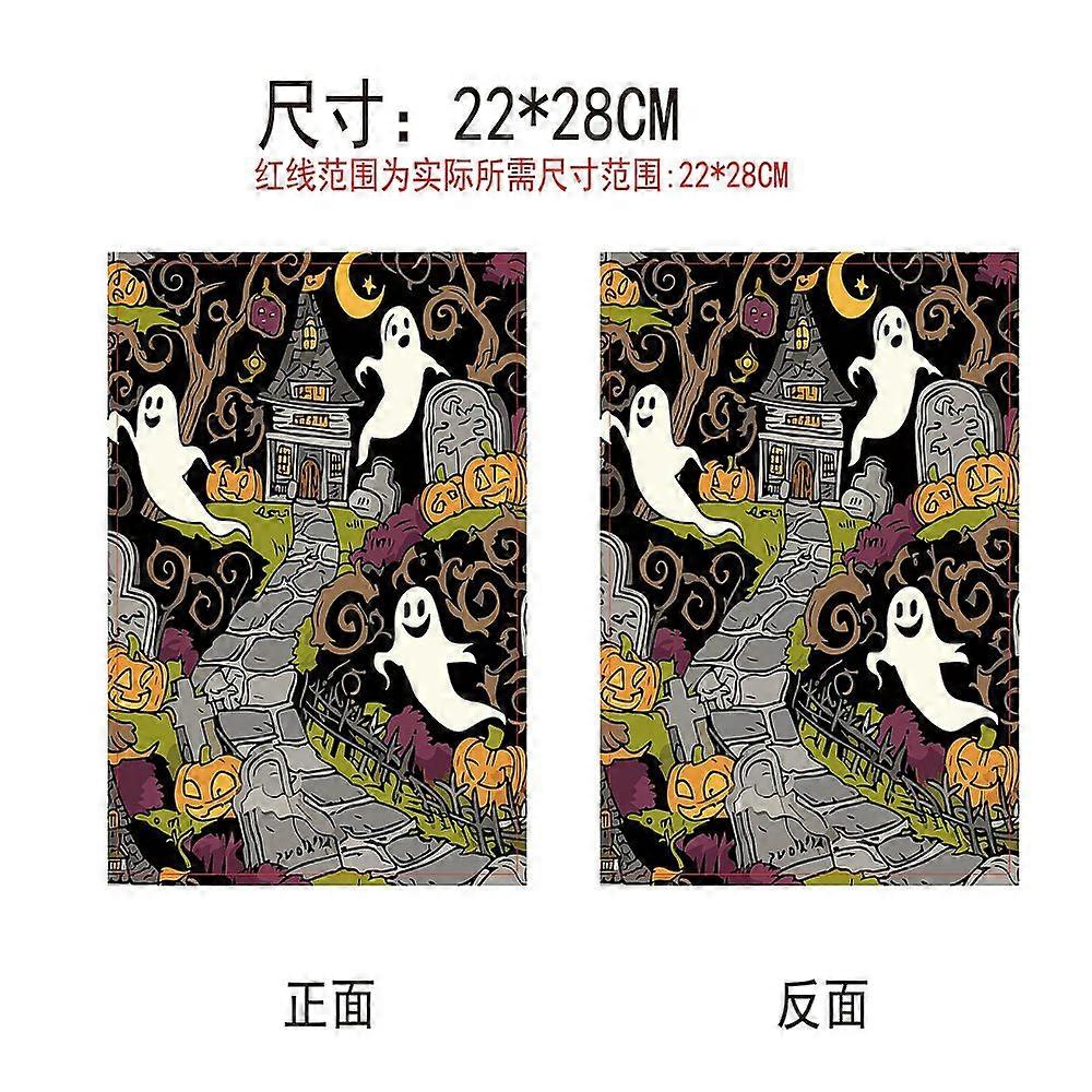 Cloth Book Cover Notebook Wraps Rectangle Ghost 280x220mm