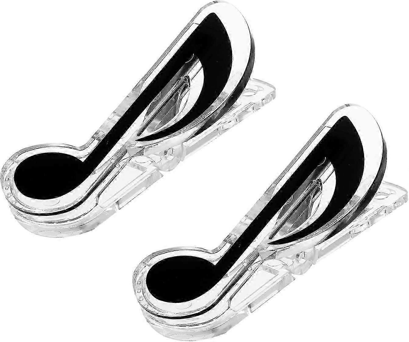 Sourcing Map Music Note Clips Kunststoff Music Note Clips Lesezeichen Schreibwaren für Notenpapier Buch Zubehör Achtel Clip 2er Pack