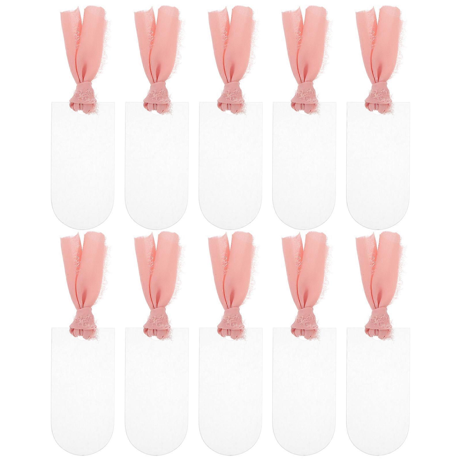 10 stk Reserverte skilt for bryllupsstoler Akryl Tag Hengende Reserverte skilt Bryllupsinnredning