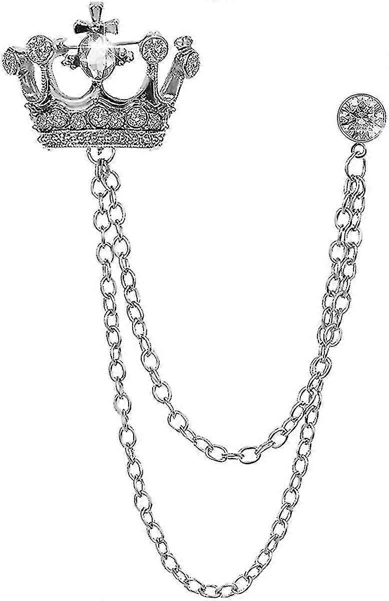 ブローチ フォー メンズ スーツ ピン ビンテージ チェーン ブローチ スーツ シャツ アクセサリー