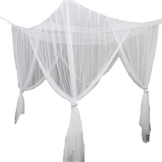 4 Corner Post Bed Canopy Mosquito Nets Full Queen King Size Netting Bedding