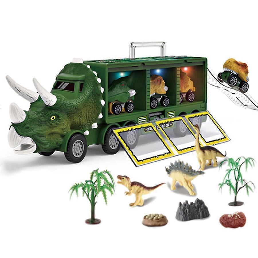 Inertia Dinosaur Truck with Light & Sound | Storage Solution for Kids