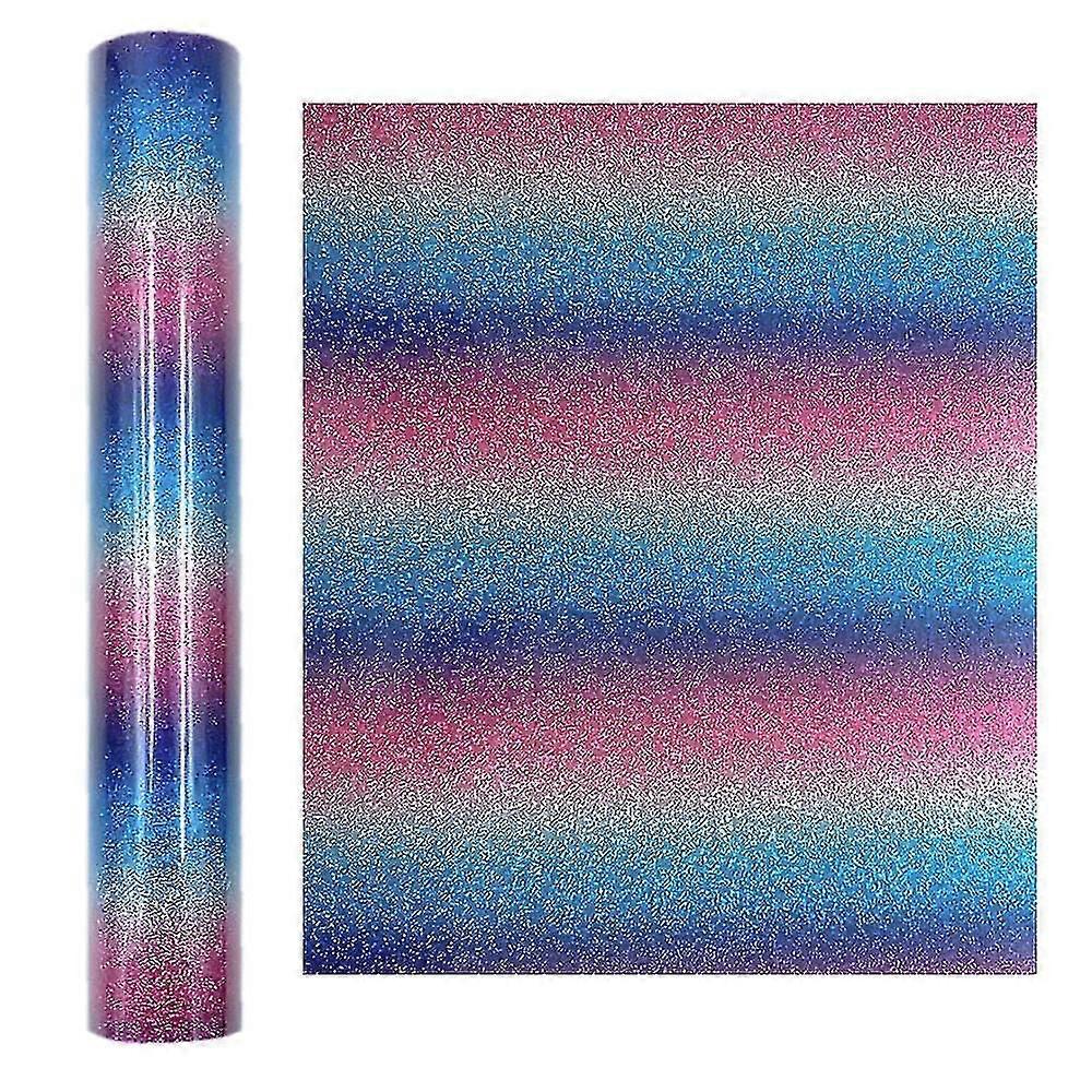 Iron On Vinyl Roll Glitter Heats Press Machine Vinyls Bundle Heat Transfer(2pcs)