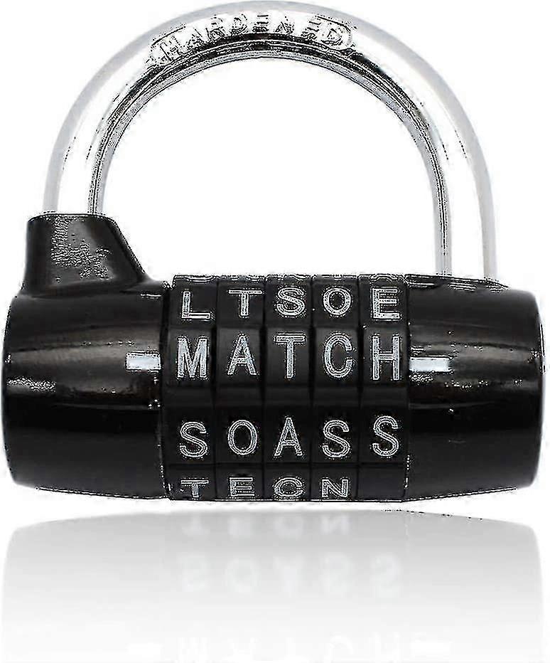 Combination Padlock, Code Padlock Combination Padlock Waterproof And Rustproof Lock(5 Letter Padlock