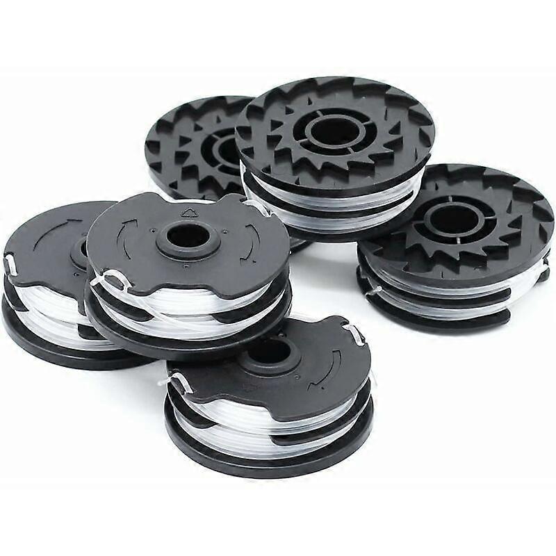 Lot de 6 bobines de fil de rechange pour dbroussailleuse sans fil LIDL Parkside PRTA 20-Li A1, B2, C3, PRT 550 A1, A3, PRT 300 A1-2 x 4 m 1,6 mm