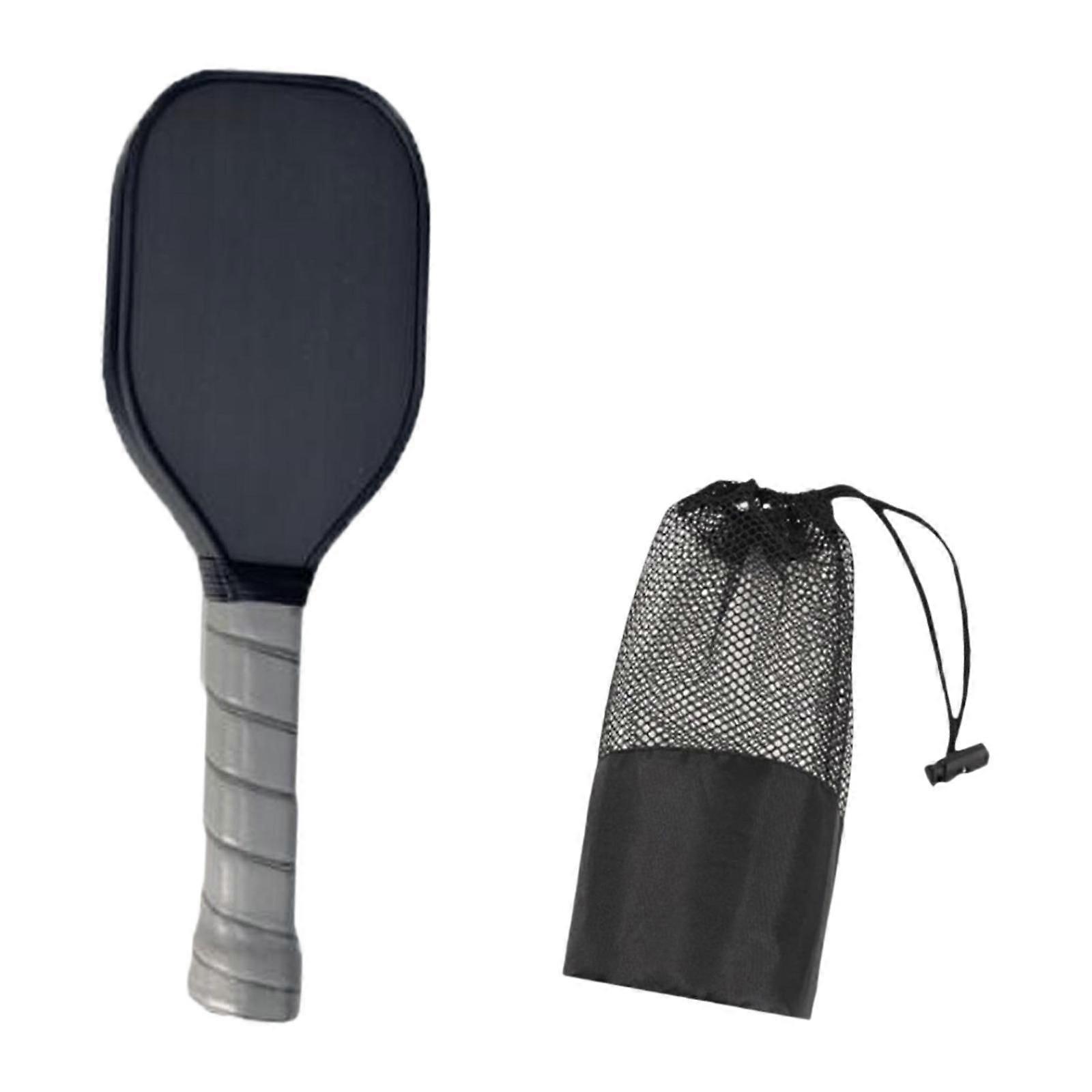 Pickleball Paddle Ergonomisk Bærbar Med Oppbevaringspose For Utendørs Treningsstudio Voksne Hvitt Håndtak