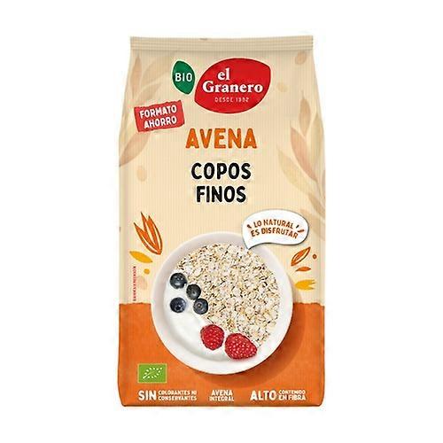 Organic whole oatmeal fine flakes 1,5 kg