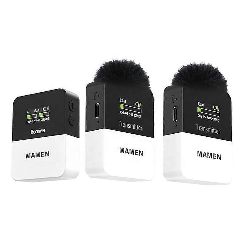 Microfone de câmera reversa simples ao vivo MAMEN KT-W1, Especificação: 2 em 1