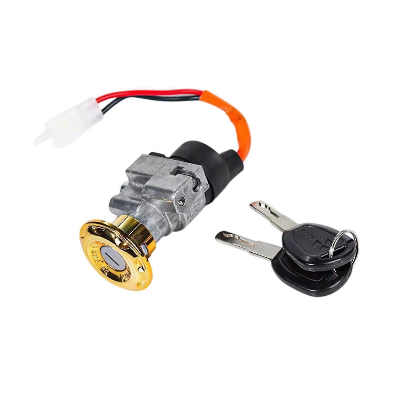 Battery Cylinder Lock Battery Safety Locks Spare Part Ignition Lock with 2 Keys