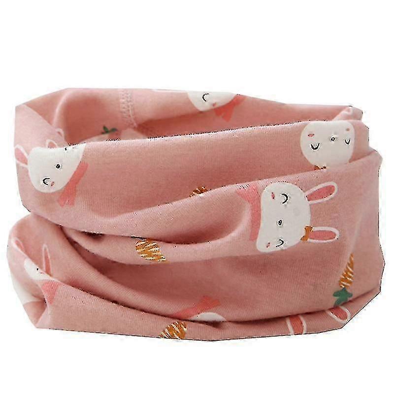 Primavera/otoño/invierno Bufandas Algodón Lic Bebé Precioso O Ring Bufanda conejo rosa