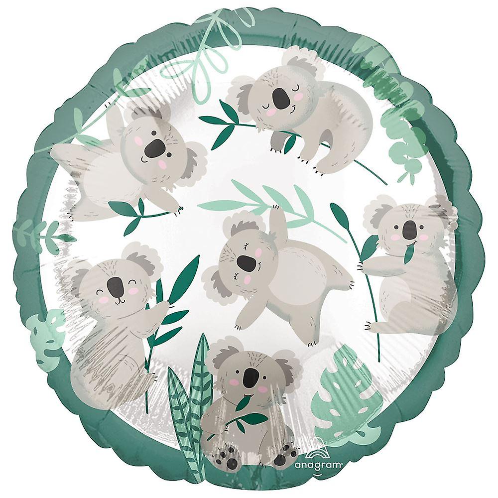 コアラベア箔パーティーバルーン|子供の誕生日の装飾ギフト - ヘリウムなし