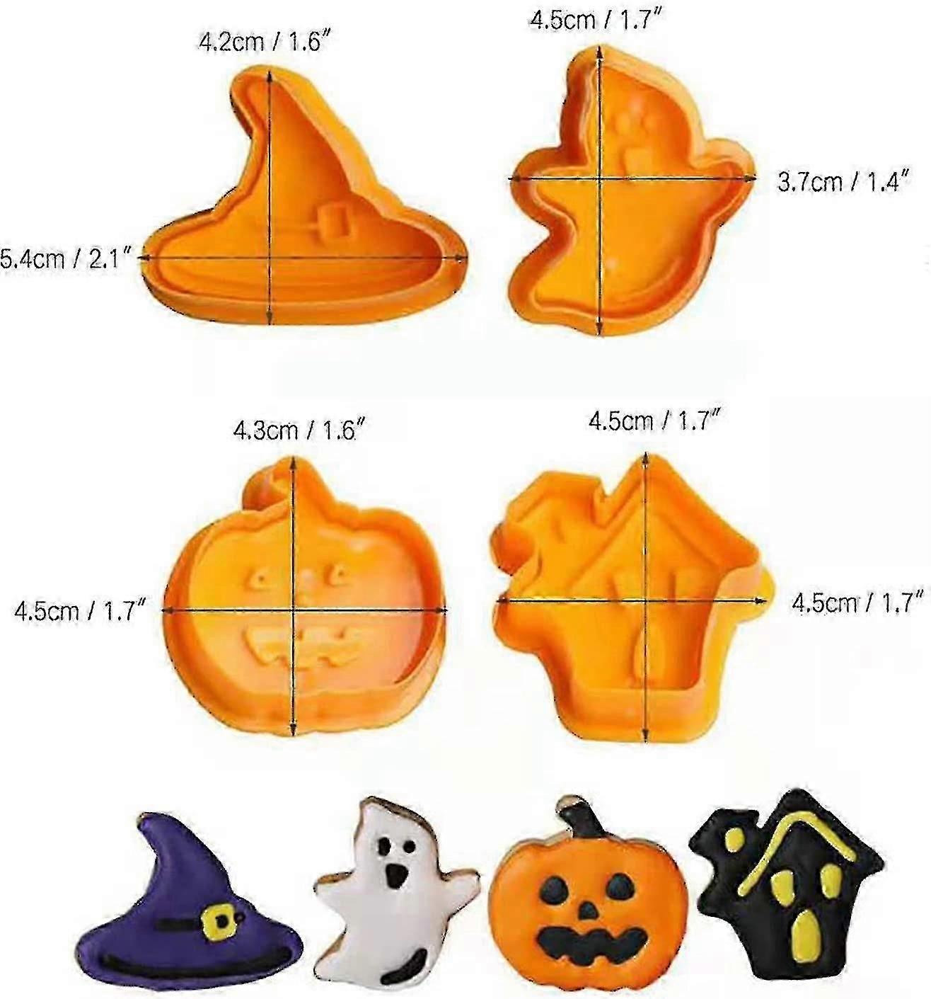 4 Halloween Cookie Cutters
