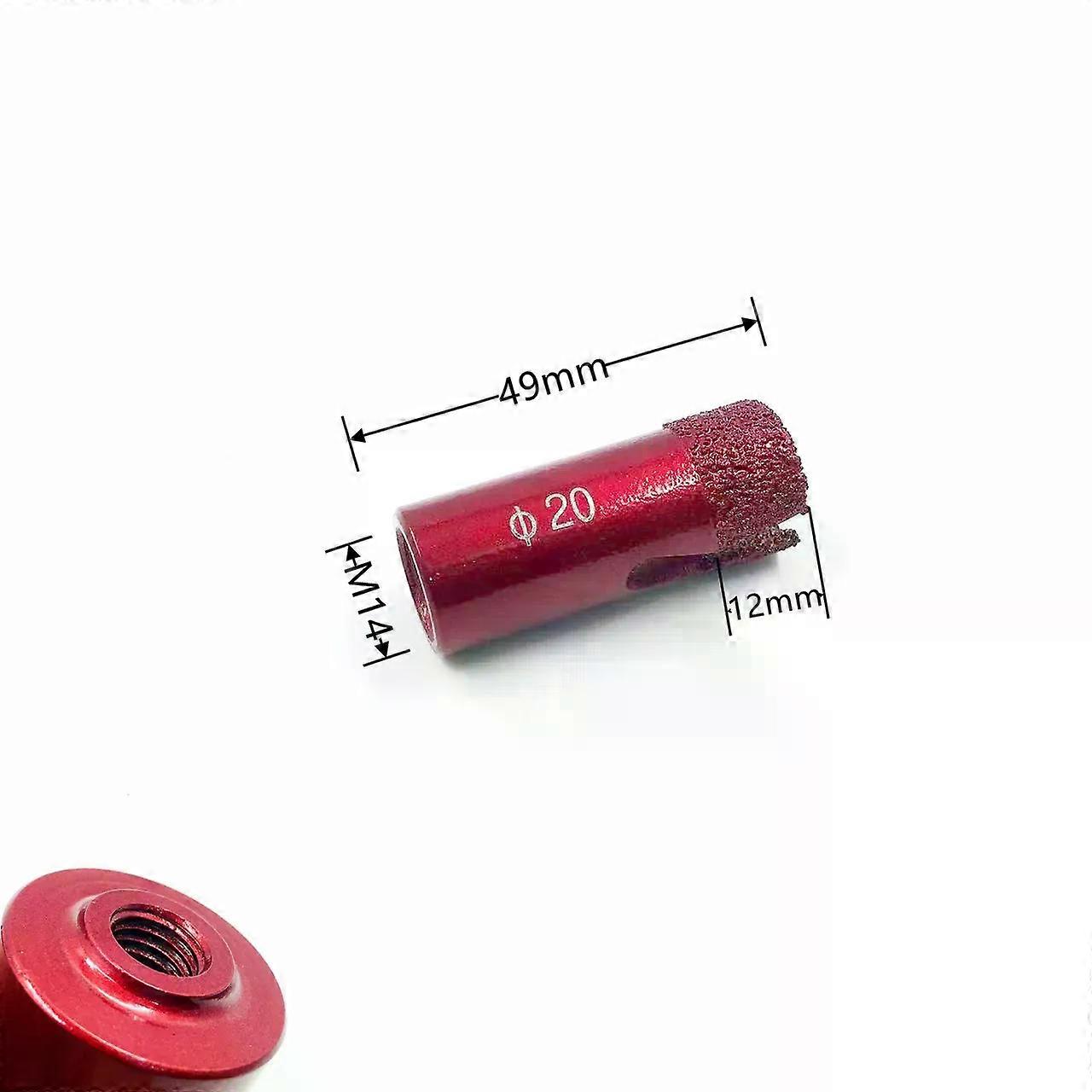 M14Thread Brazing Dry Drill Bit Brazing Diamond Core Drill Bit Lightning Tooth Ceramic Tile Granite Marble Masonry Drilling Too