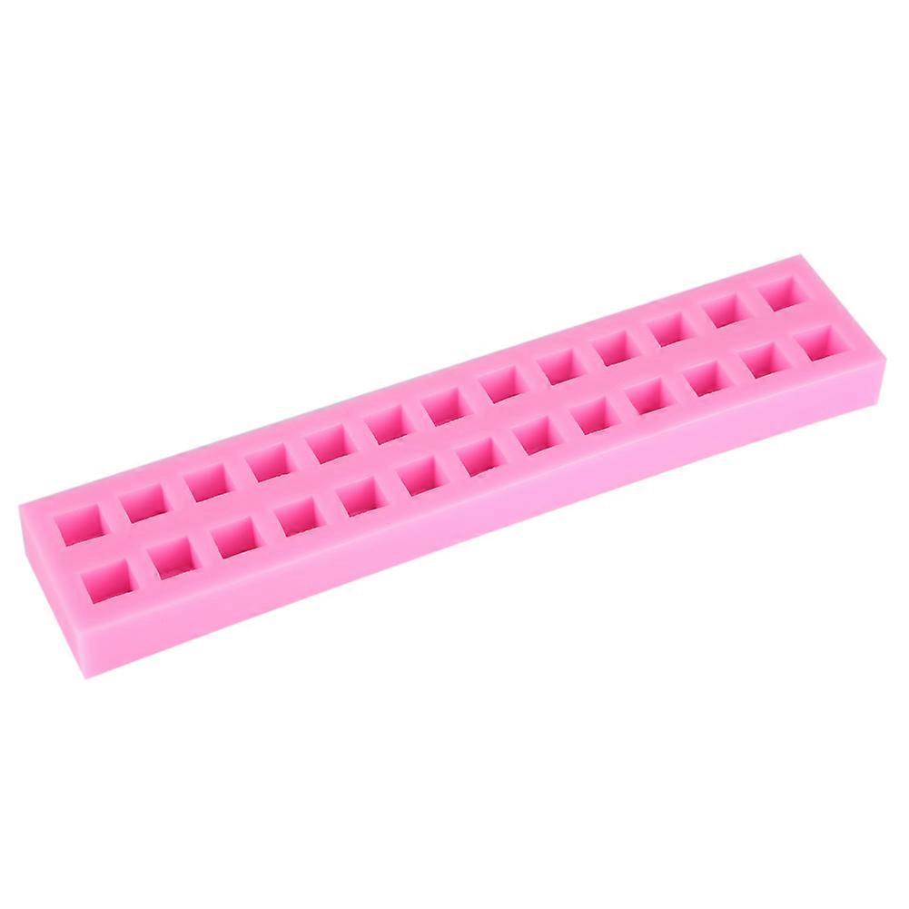 Cube Shape Letter Pattern Silicone Cake Mould 12-Cavity Baking Mold for Chocolate and Dessert Decorating Tools