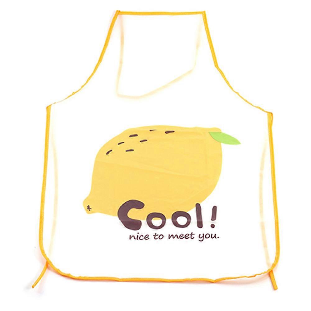 Cute Fruit Cartoon Pattern Kitchen Cooking Apron For Adults, Adjustable, Water-Resistant, Cotton Blend Material, 28 x 34 Inch