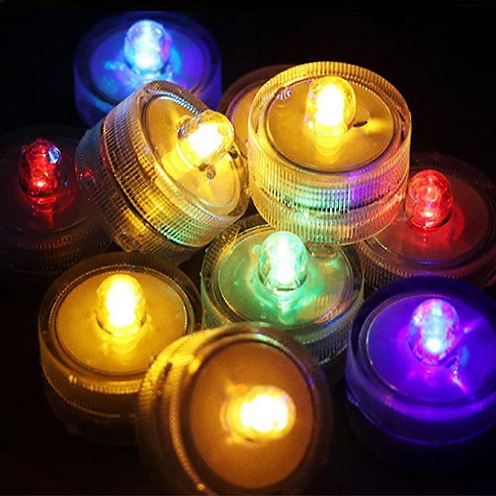12pcs Mini Submersible Led Lights, Small Flameless Lights Vase Pool Pond Lantern Decoration Lighting