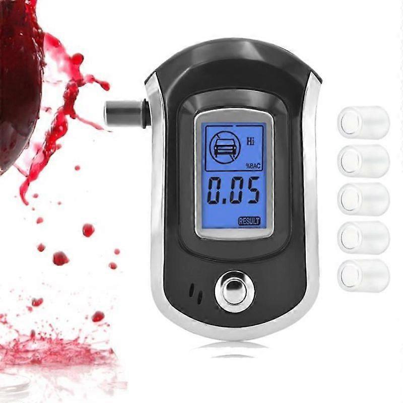 New Breathalyzers Lightweight Portable Breathalyzer - Police Breath Breathalyzer LCD Screen Handheld Electronic Alcohol Tester Semiconductor Sensor