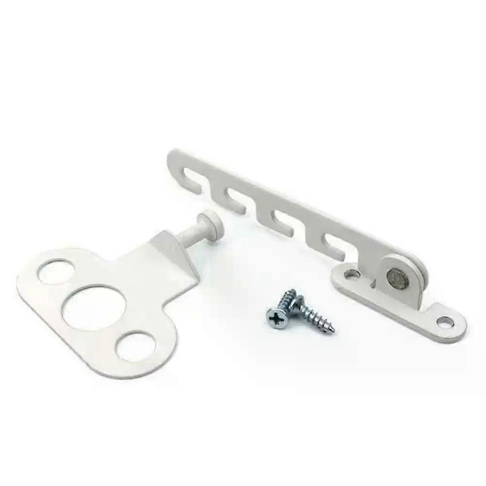 2PCS Casement Window Restrictor, Casement Window Restrictor Set - Security and Ventilation - Anti-slam Latches for Windows and Doors - Easy Installat