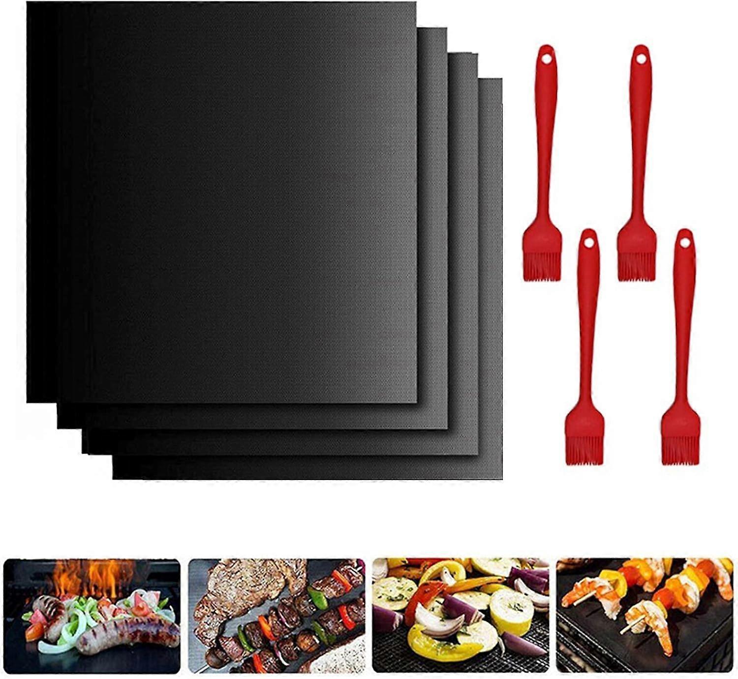 Grill Mat, Non-Stick & Flavor Intact, Reusable for Over 100 Uses, Heat Resistance, Dishwasher Safe, Easy Clean, Multipurpose for Any Grill or