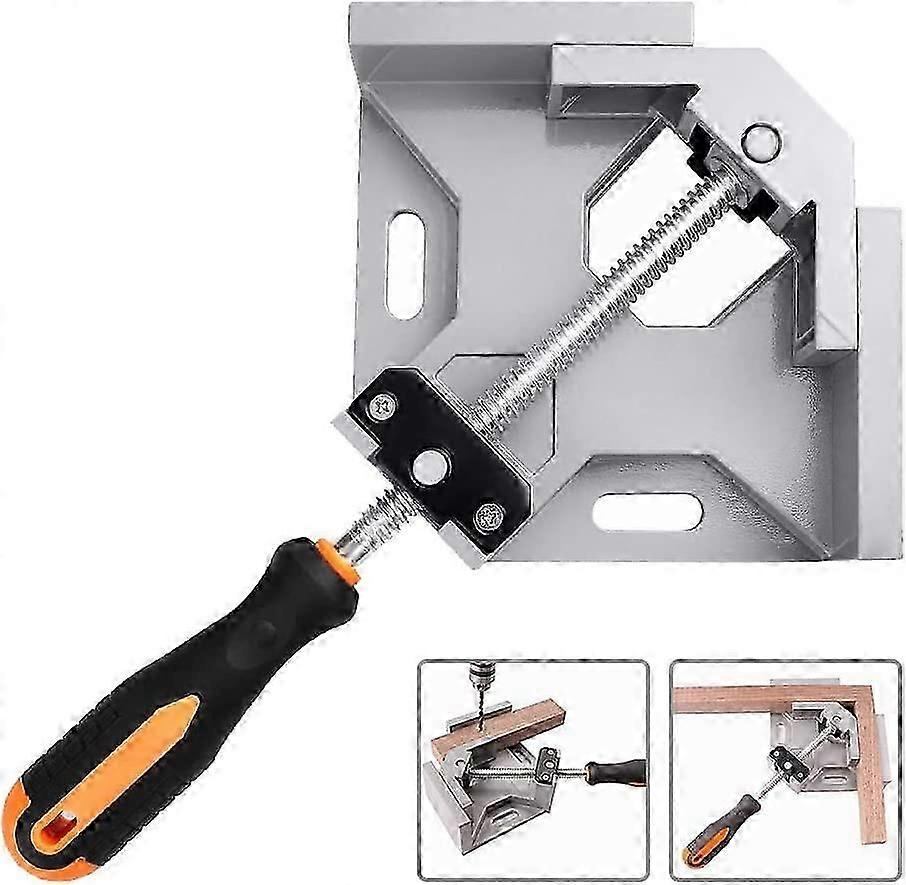 Right Angle Clamp, 90 Aluminum One Hand Angle Welding Clamp with 70MM Spread Capacity