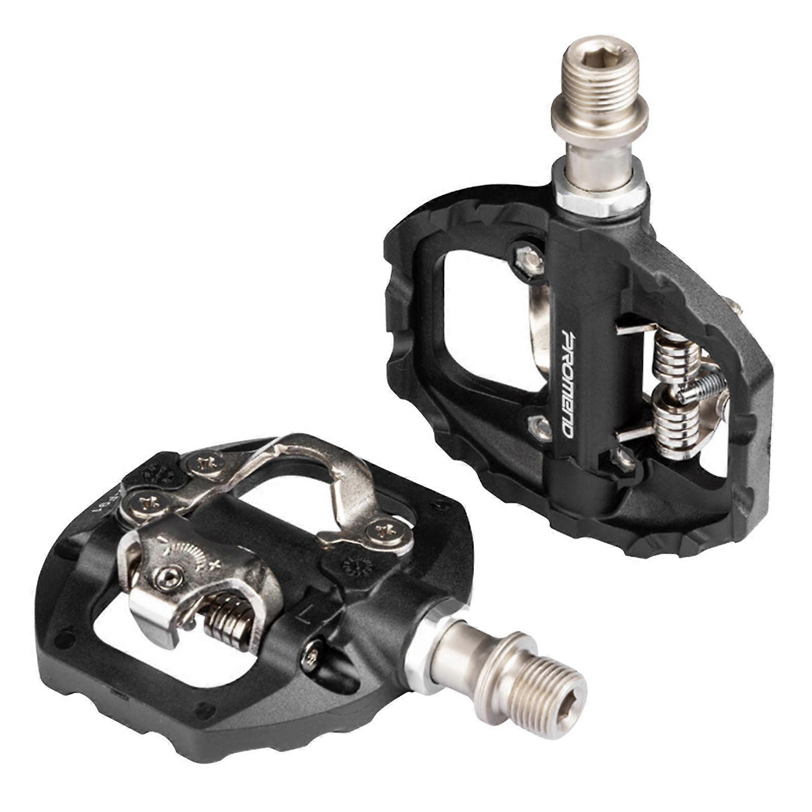 MTB Mountain Bike Single side Flat/SPD Self-locking Pedals and Pedal Cleats