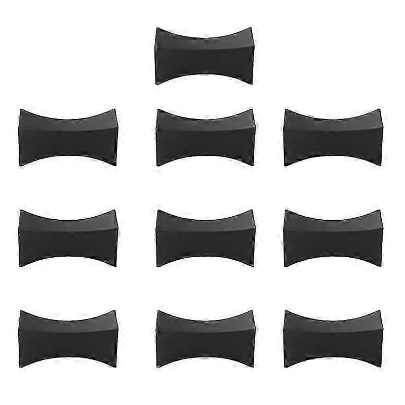 10PCS Chopsticks Rest Little Chopsticks Stands Spoon Fork Holder Set Chopsticks Utensil Cutlery Stand Black JN